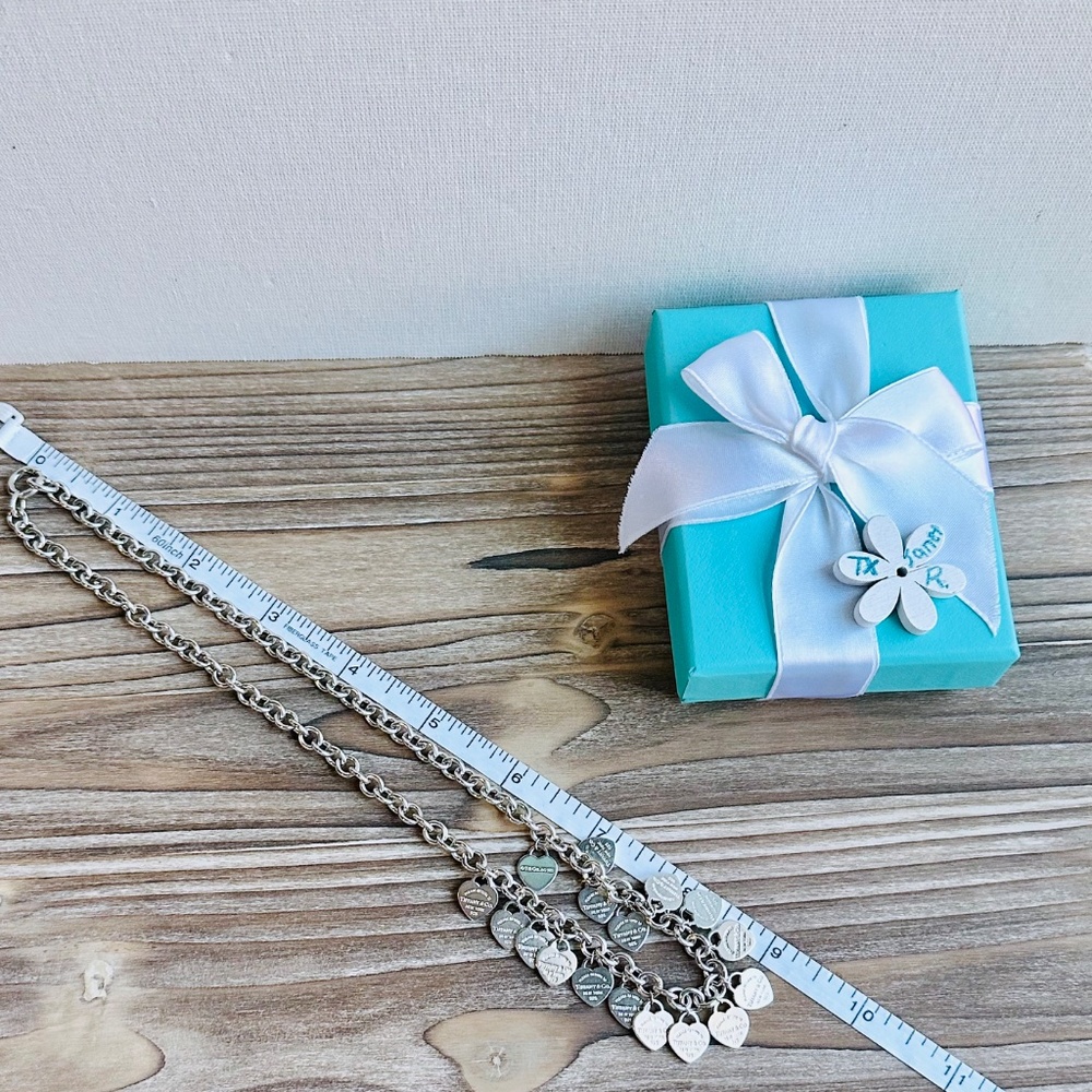 🩵Rare and Retired Tiffany & Co. Multi Heart Tag Necklace, Sterling Silver🩵 - Picture 9 of 9